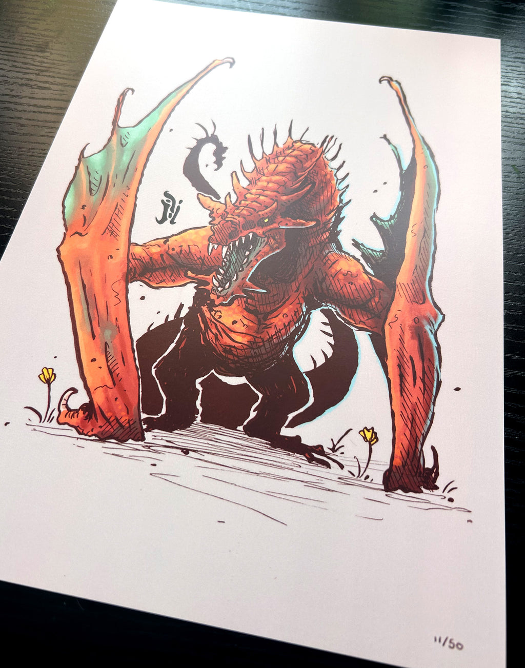 Copper Dragon - Limited A4 print