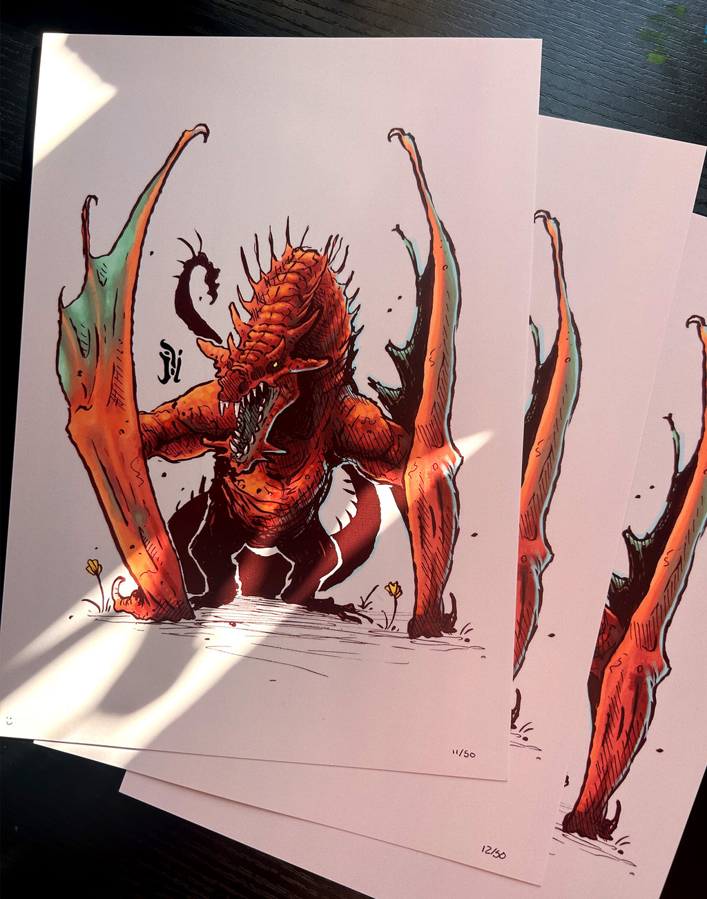 Copper Dragon - Limited A4 print